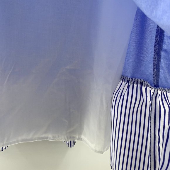 Pomander Place Tuckernuck Women's Quinn Dress Tier Mini Swing in Serenity Blue L - Picture 5 of 8